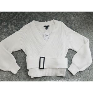 Belted Off the Shoulder Sweater